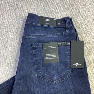 7 For All Mankind Mens Slimmy Tapered Luxe Performance Jeans Blue 30 x 31.5 NWT
